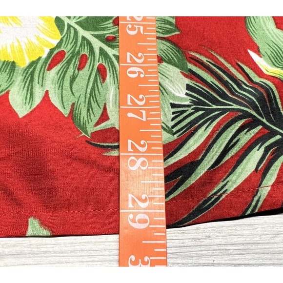 Vintage R&R Hawaiian Shirt Red Hibiscus Aloha Surfer Men's Size 2XL - Picture 6 of 6